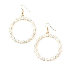 Gold hoop paparazzi earrings